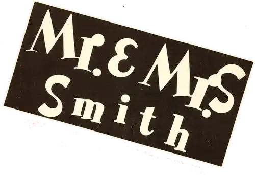 Mr. & Mrs. Smith