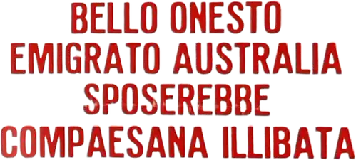 Bello, onesto, emigrato Australia sposerebbe compaesana illibata
