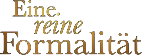Eine reine Formalität